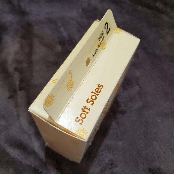 Baby Deer Babys First Sandals with Rag Wool Sock 3 Months-6 Months - Picture 7 of 9